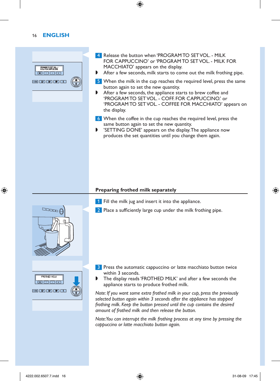 Philips Kaffeevollautomat User Manual | Page 16 / 174