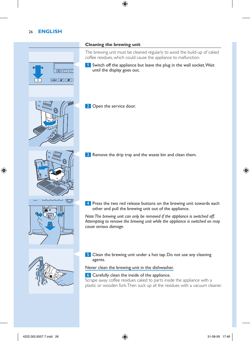 Philips Kaffeevollautomat User Manual | Page 26 / 174