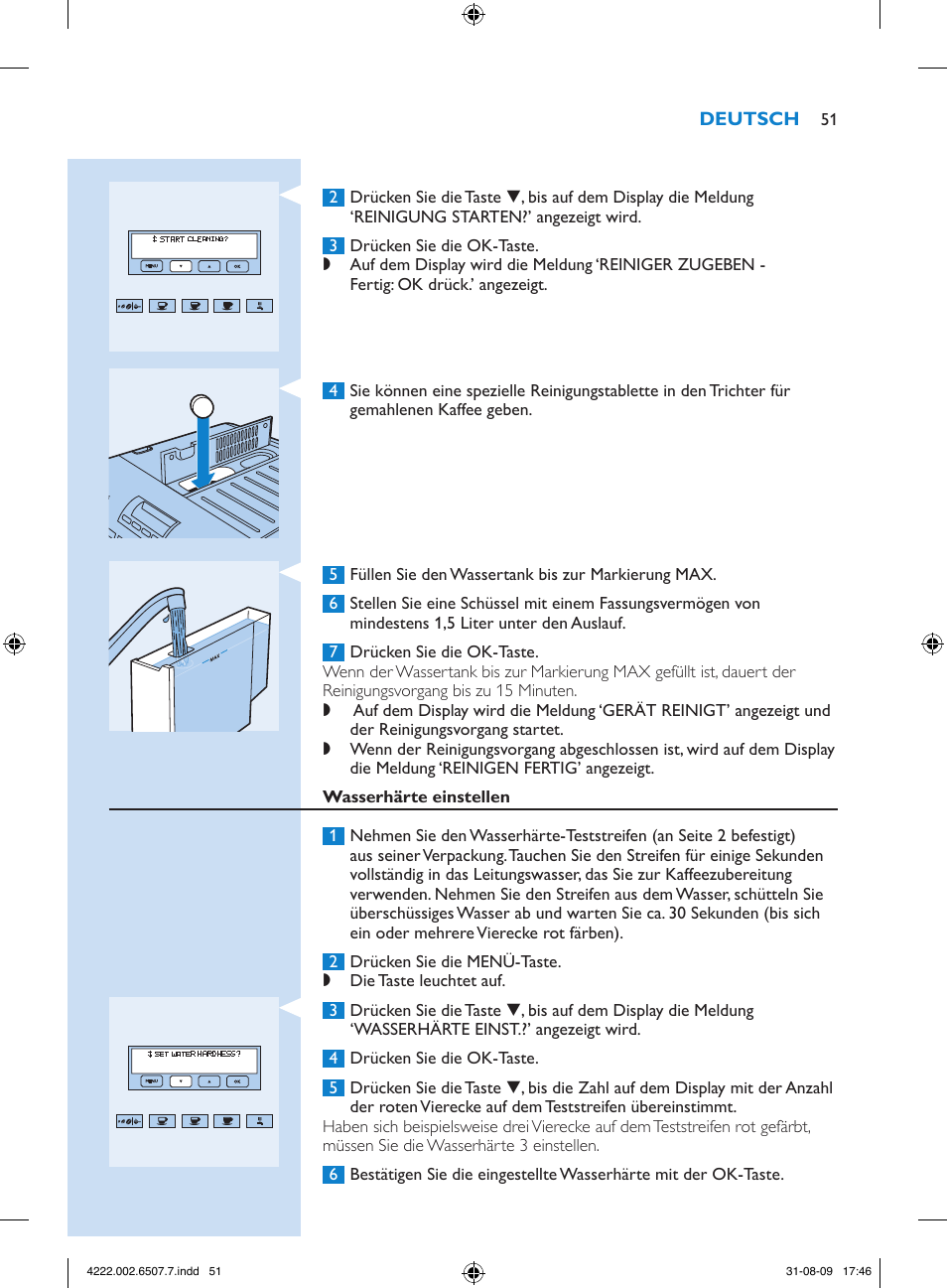 Philips Kaffeevollautomat User Manual | Page 51 / 174