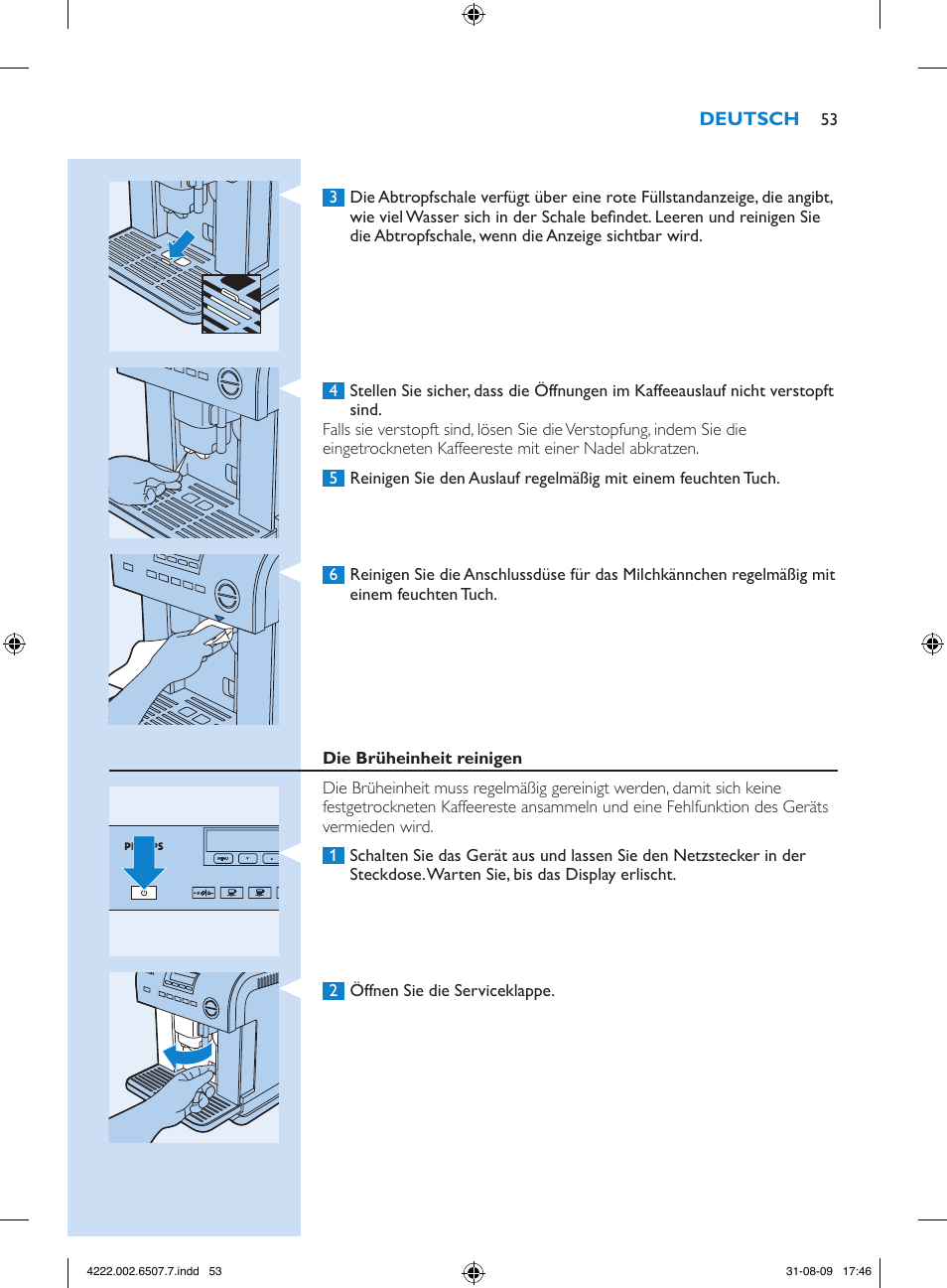 Philips Kaffeevollautomat User Manual | Page 53 / 174