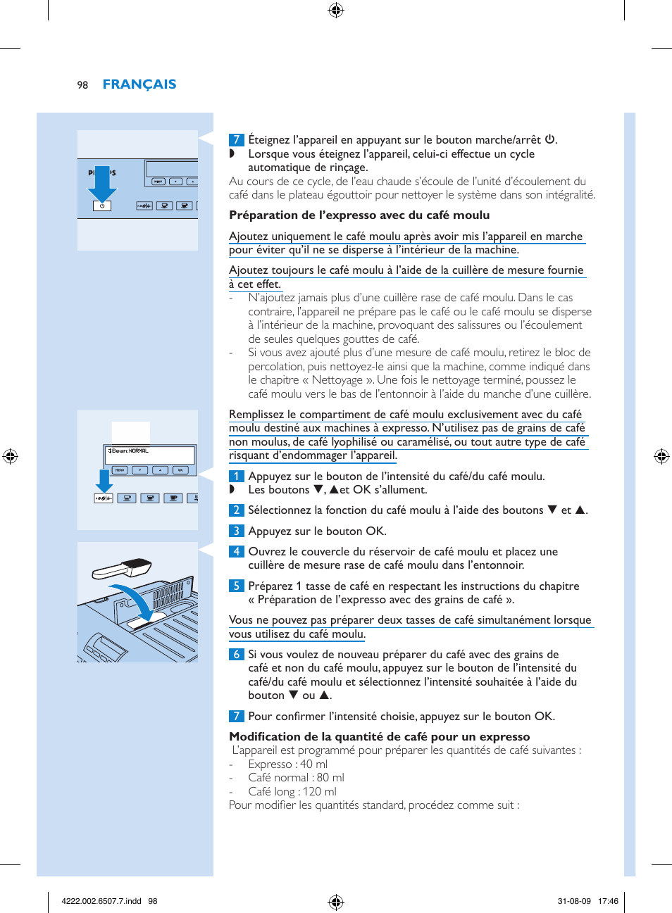 Philips Kaffeevollautomat User Manual | Page 98 / 174