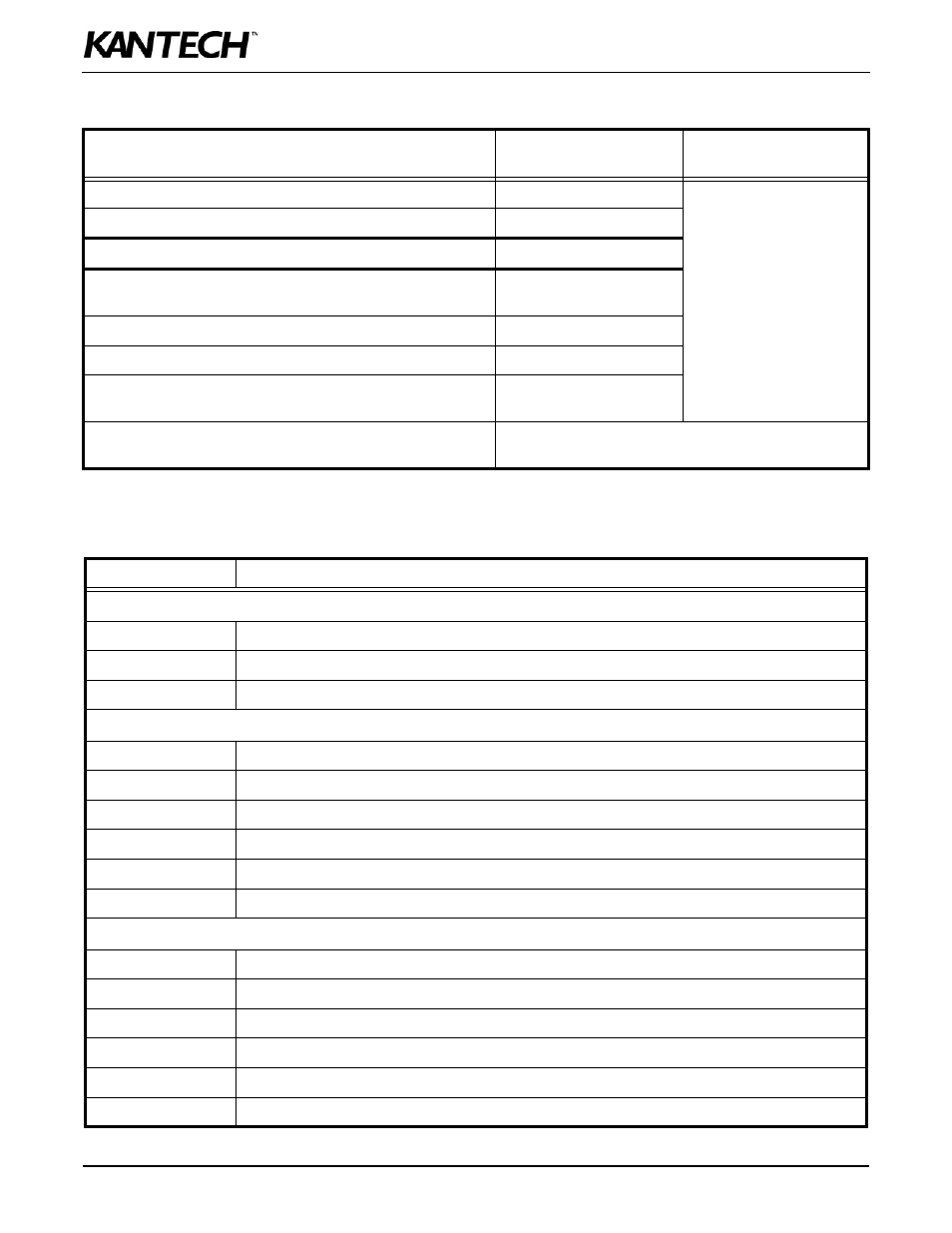 Electrical specifications | Kantech KT-400 User Manual | Page 20 / 44