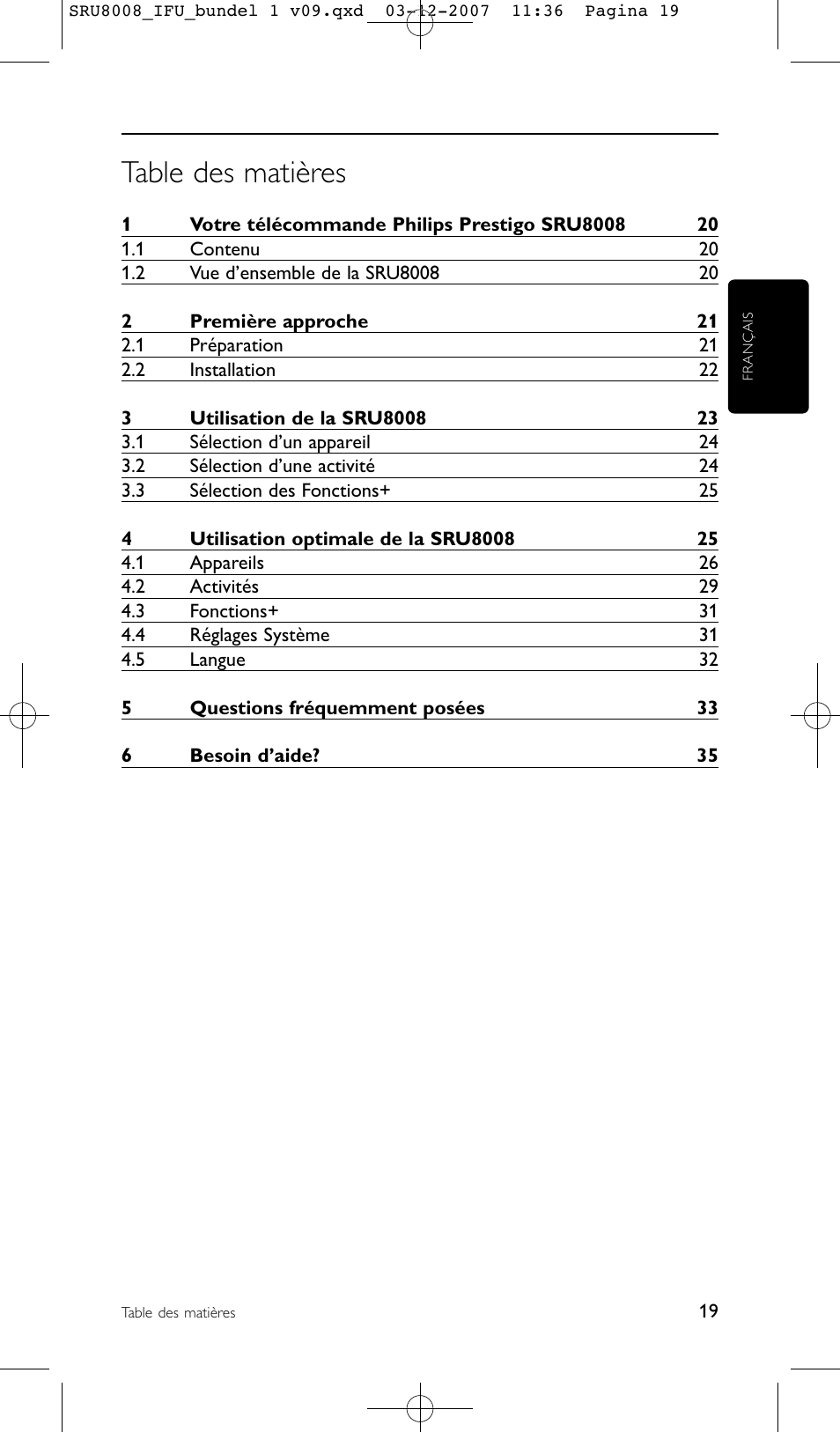 Philips Prestigo Universal-Fernbedienung User Manual | Page 19 / 124