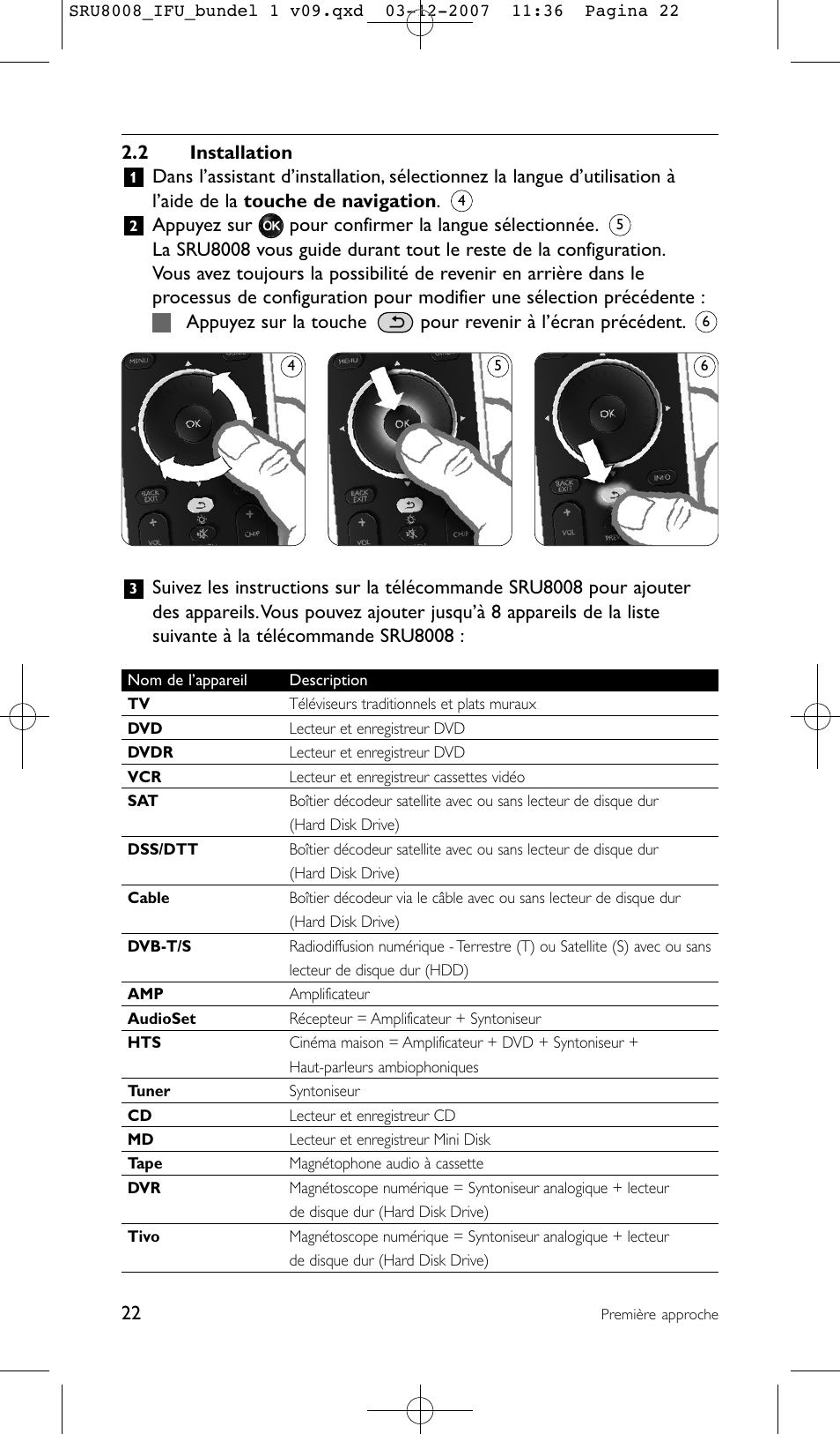 2 installation | Philips Prestigo Universal-Fernbedienung User Manual | Page 22 / 124