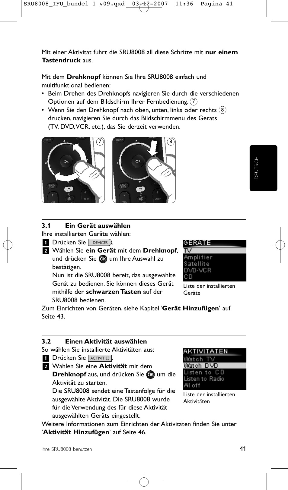 Philips Prestigo Universal-Fernbedienung User Manual | Page 41 / 124