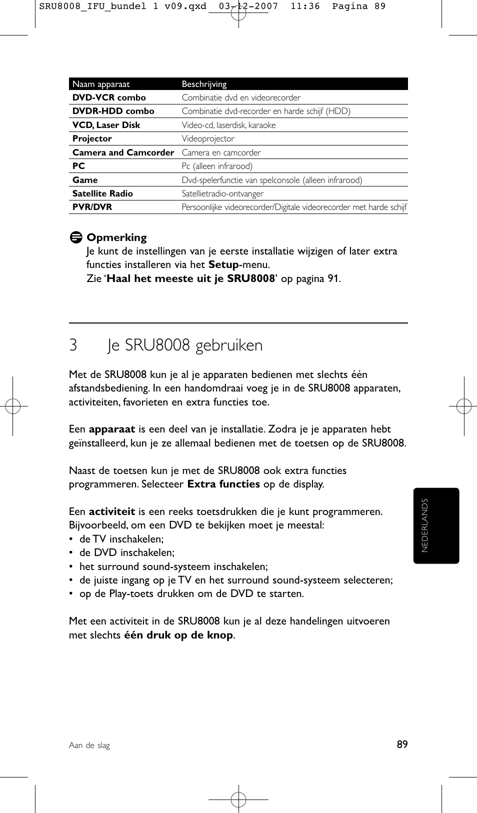 Philips Prestigo Universal-Fernbedienung User Manual | Page 89 / 124