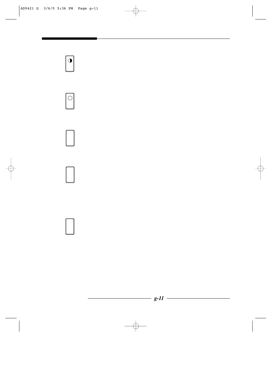 G-11 | American Dynamics AD9421 User Manual | Page 37 / 67