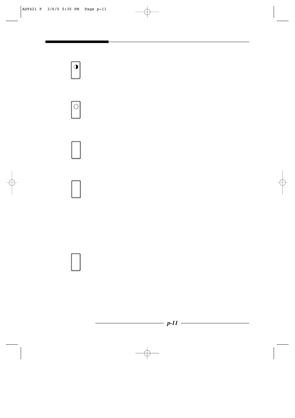 P-11 | American Dynamics AD9421 User Manual | Page 50 / 67