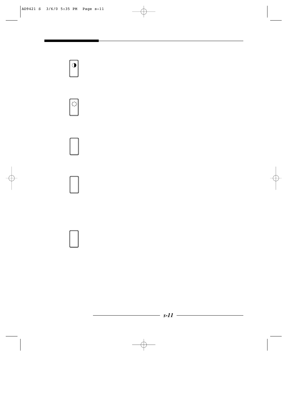 S-11 | American Dynamics AD9421 User Manual | Page 63 / 67