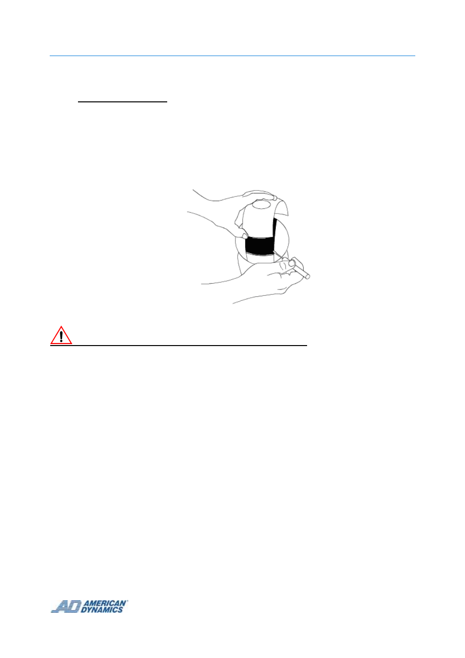 Caution | American Dynamics Tyco 8 User Manual | Page 13 / 42