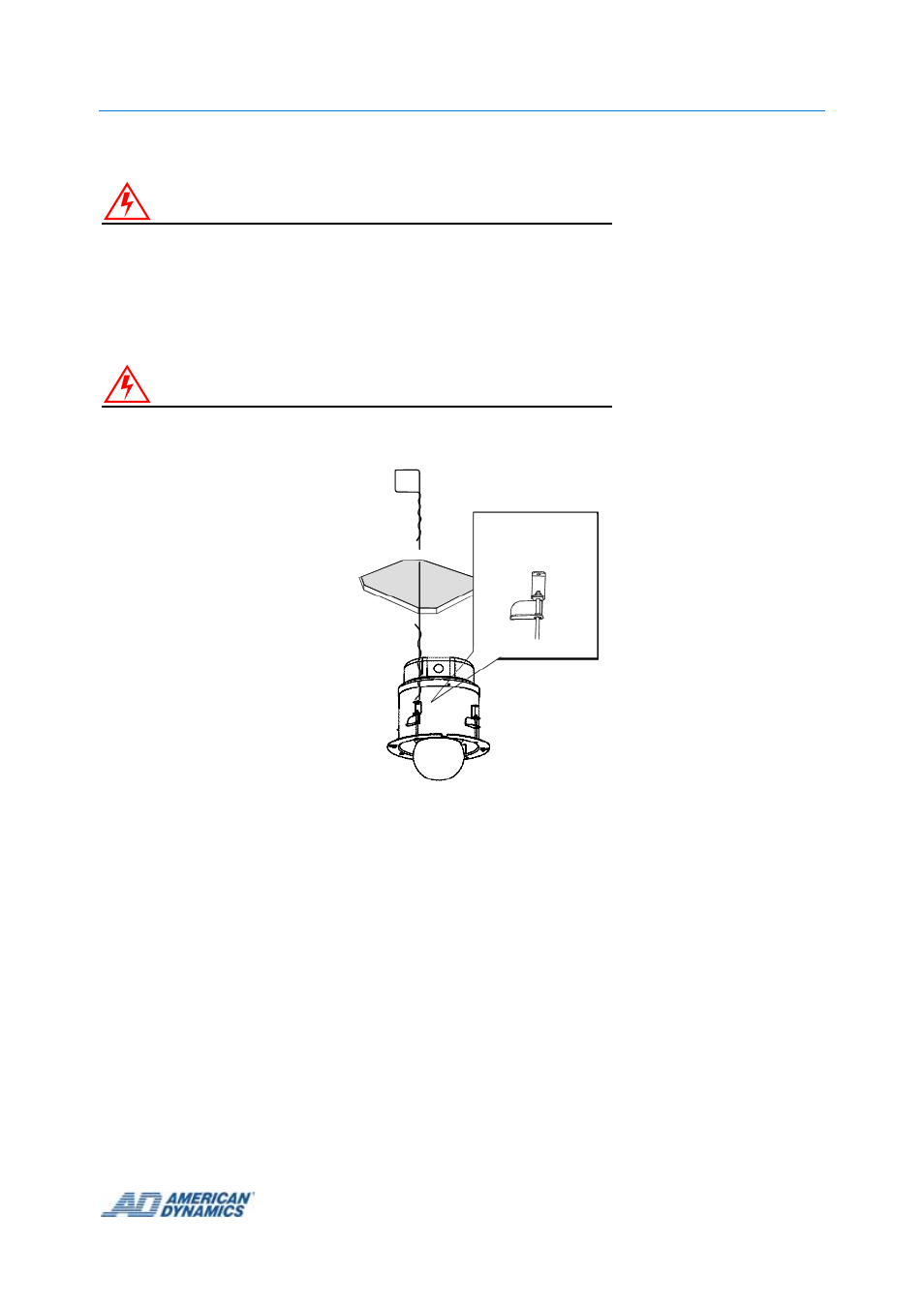 Warning | American Dynamics Tyco 8 User Manual | Page 15 / 42