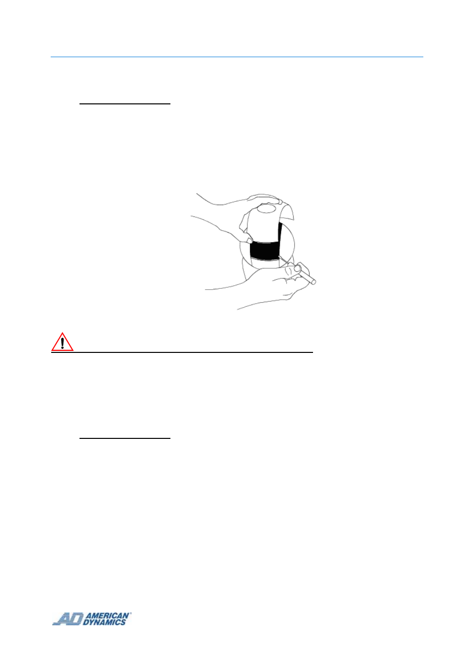 Caution | American Dynamics Tyco 8 User Manual | Page 33 / 42