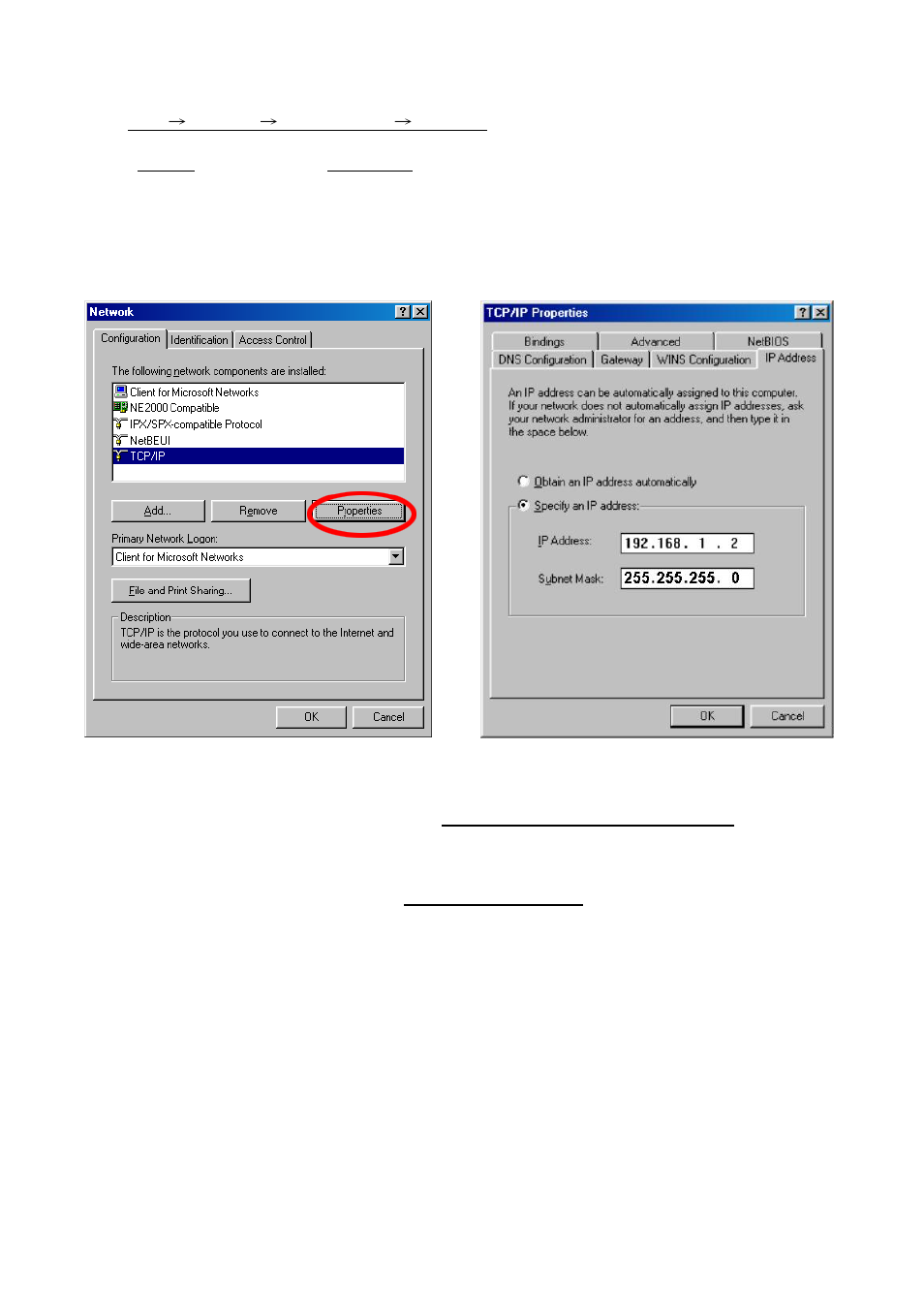 5 tcp/ip configuration setting, 5 tcp/ip, Configuration setting | American Dynamics VideoEdge IP Indoor Mini-dome 8200-2646-02 B0 User Manual | Page 24 / 89