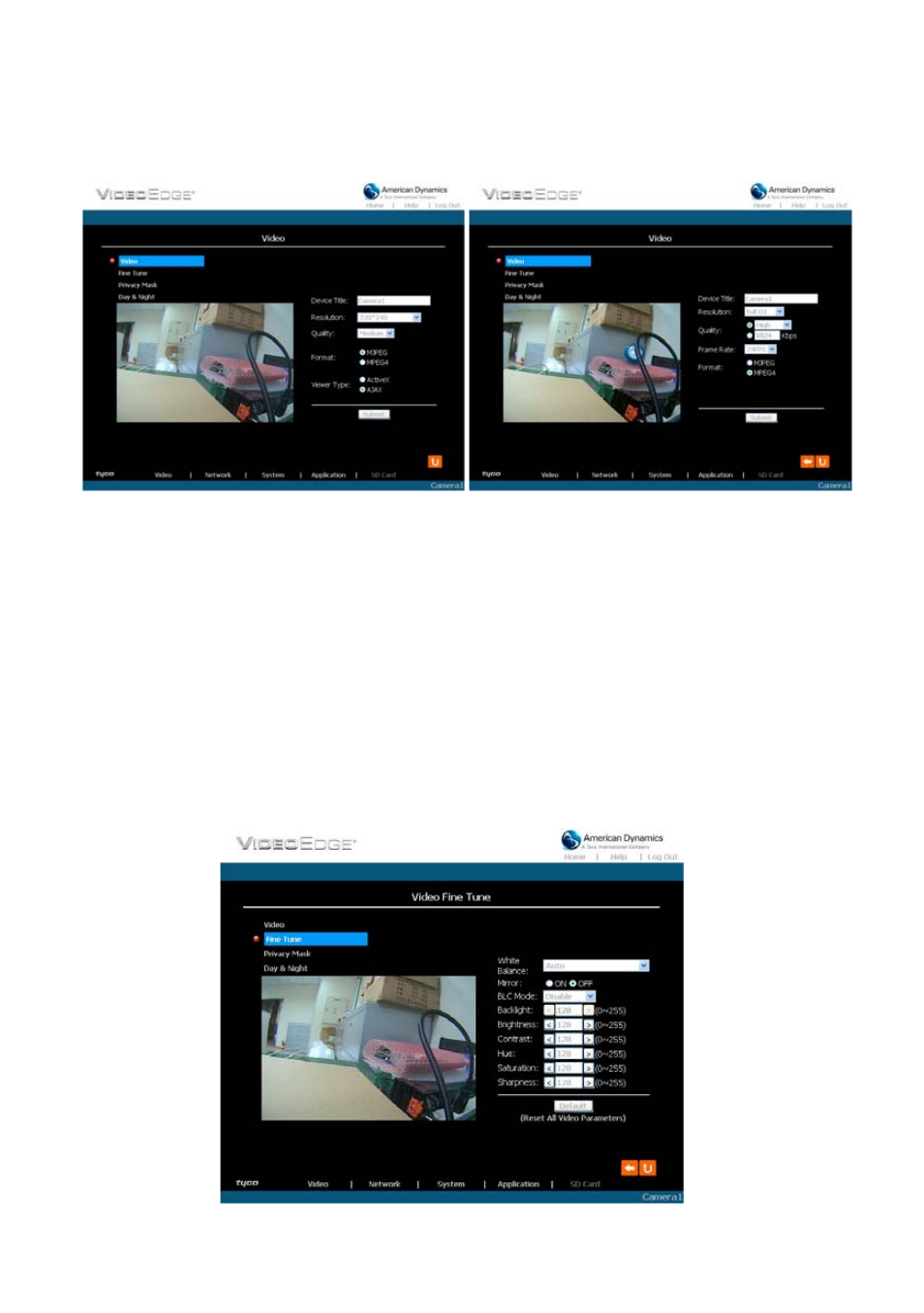 2 change video setting | American Dynamics VideoEdge IP Indoor Mini-dome 8200-2646-02 B0 User Manual | Page 30 / 89