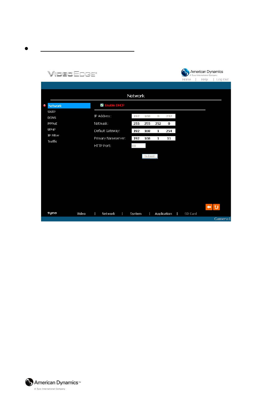 3 change the network setting | American Dynamics VideoEdge IP Indoor Mini-dome 8200-2646-02 B0 User Manual | Page 33 / 89