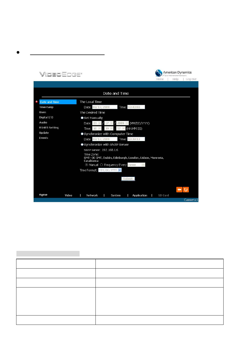 4 change the system setting | American Dynamics VideoEdge IP Indoor Mini-dome 8200-2646-02 B0 User Manual | Page 44 / 89