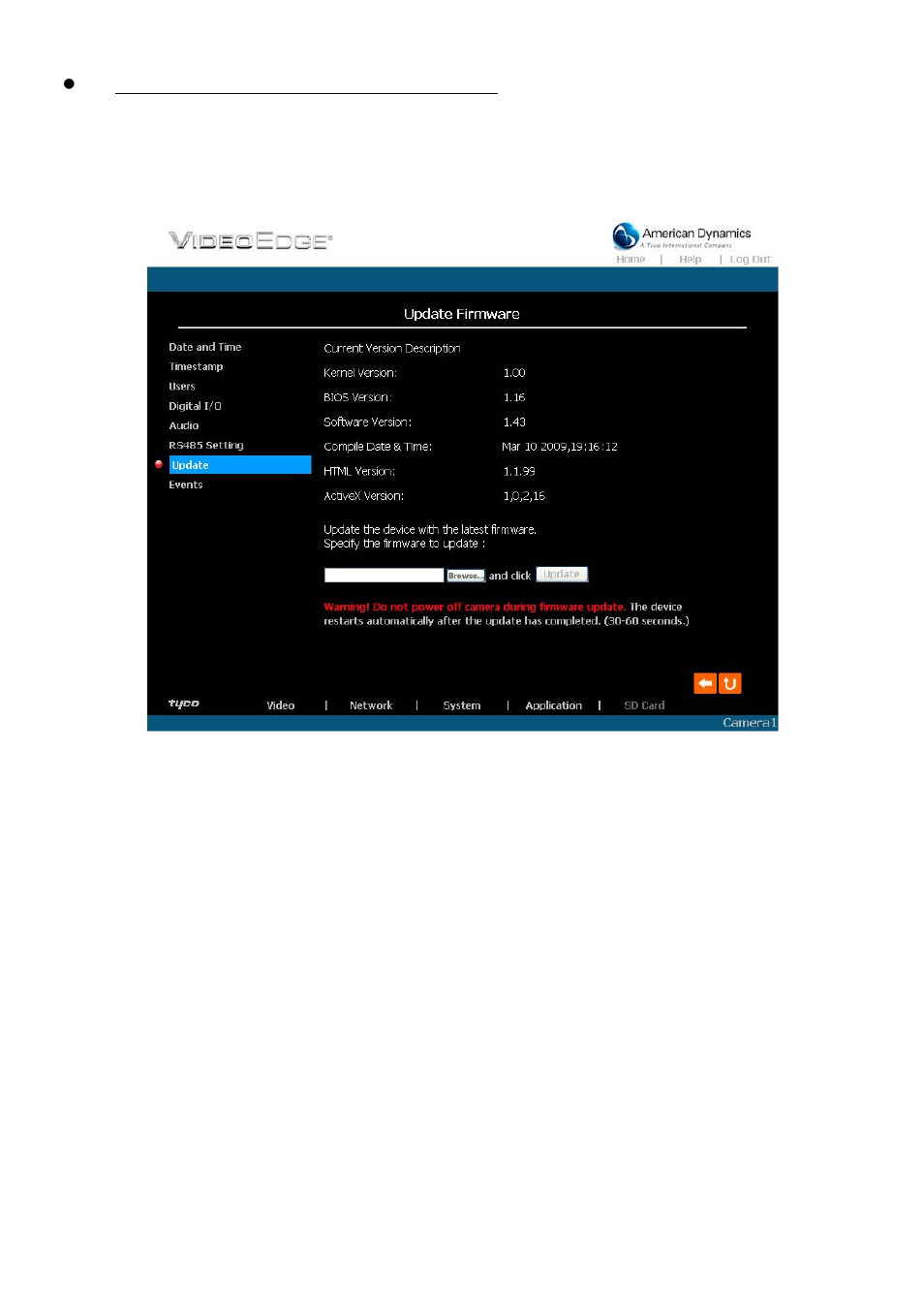 American Dynamics VideoEdge IP Indoor Mini-dome 8200-2646-02 B0 User Manual | Page 50 / 89