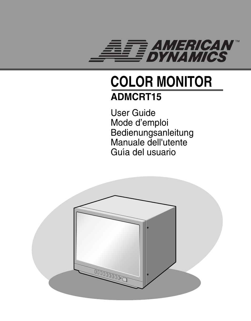 American Dynamics ADMCRT15 User Manual | 67 pages