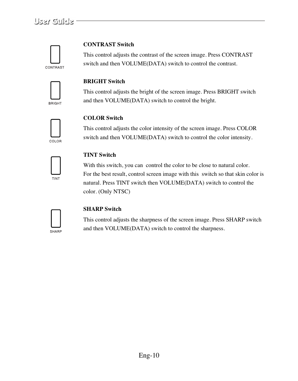 Eng-10 | American Dynamics ADMCRT15 User Manual | Page 10 / 67