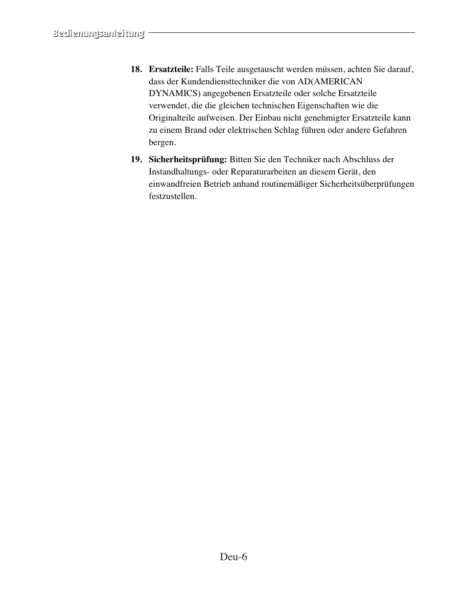American Dynamics ADMCRT15 User Manual | Page 33 / 67