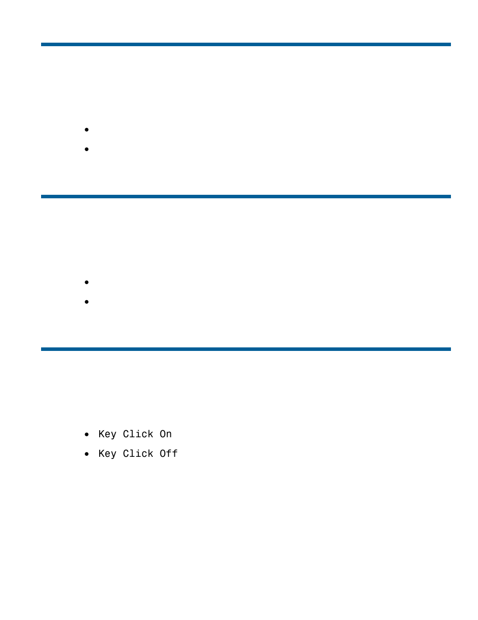 Adjusting lcd backlighting, Adjusting key click volume, Setting key click sound on / off | Adjusting key click volume -5 | American Dynamics Matrix Keyboard User Manual | Page 33 / 44