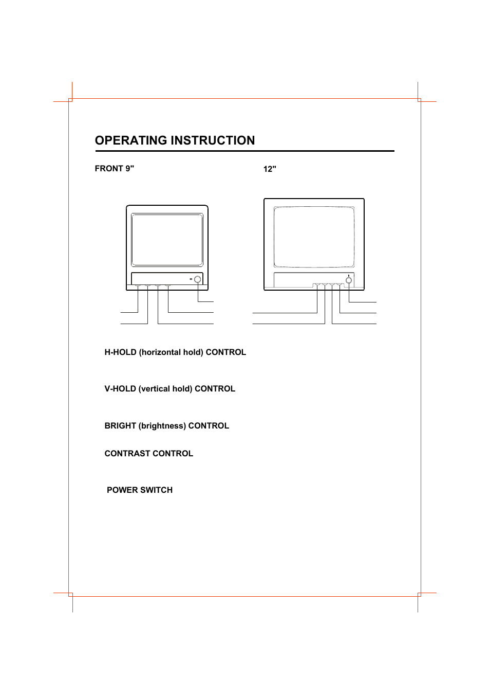 Operating instruction | American Dynamics AD912A User Manual | Page 6 / 8