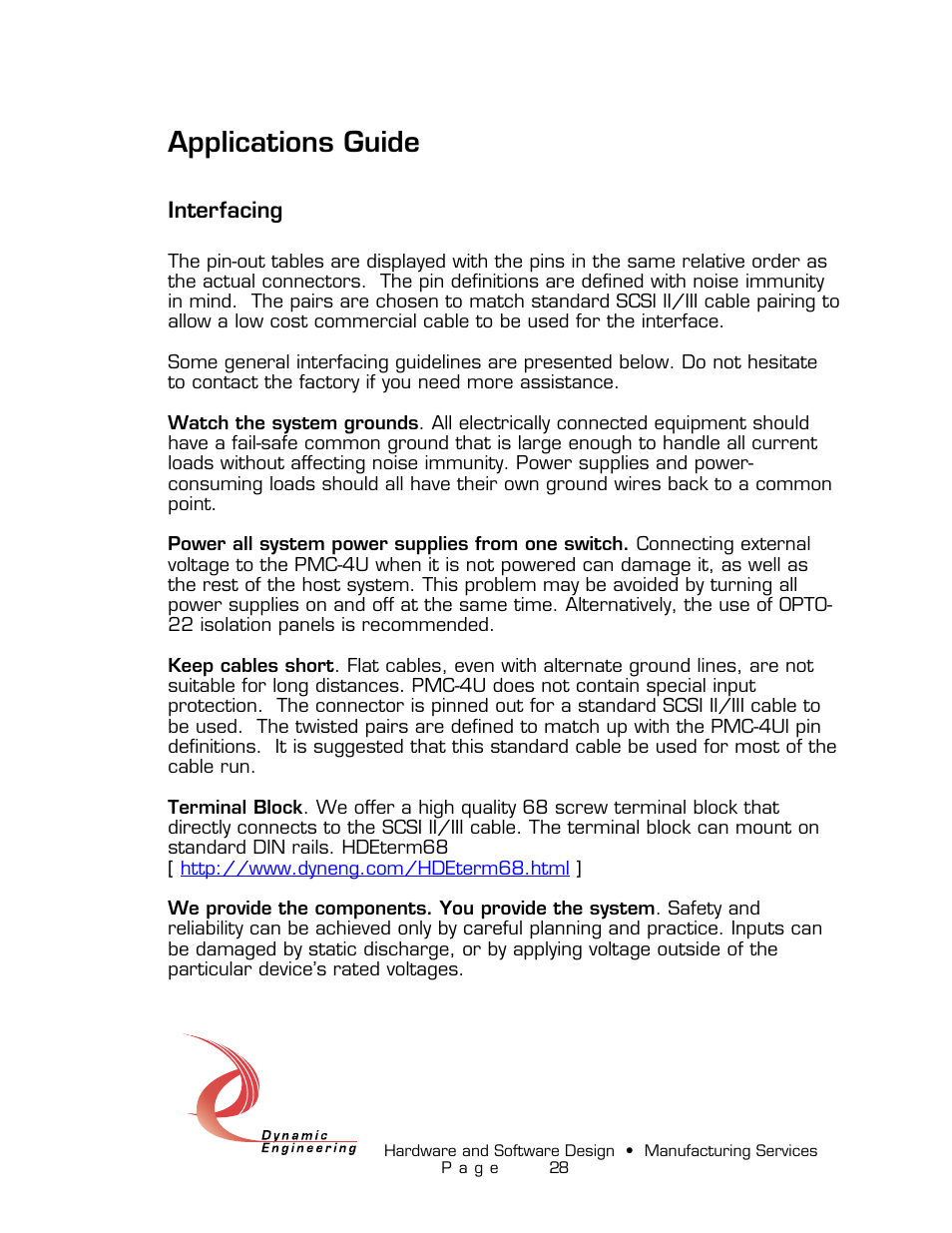 Applications guide | American Dynamics PMC-4U-CACI User Manual | Page 28 / 33