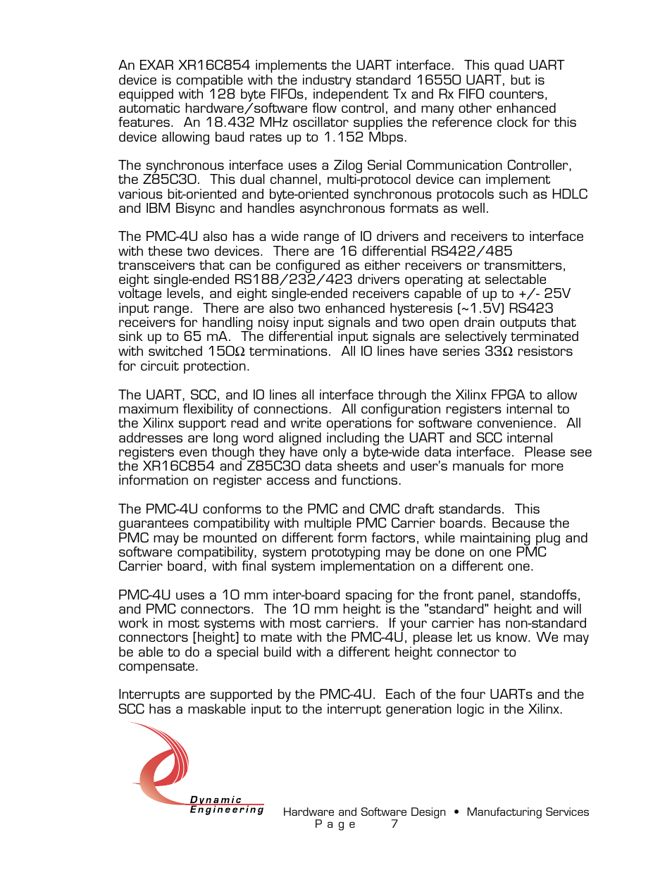 American Dynamics PMC-4U-CACI User Manual | Page 7 / 33