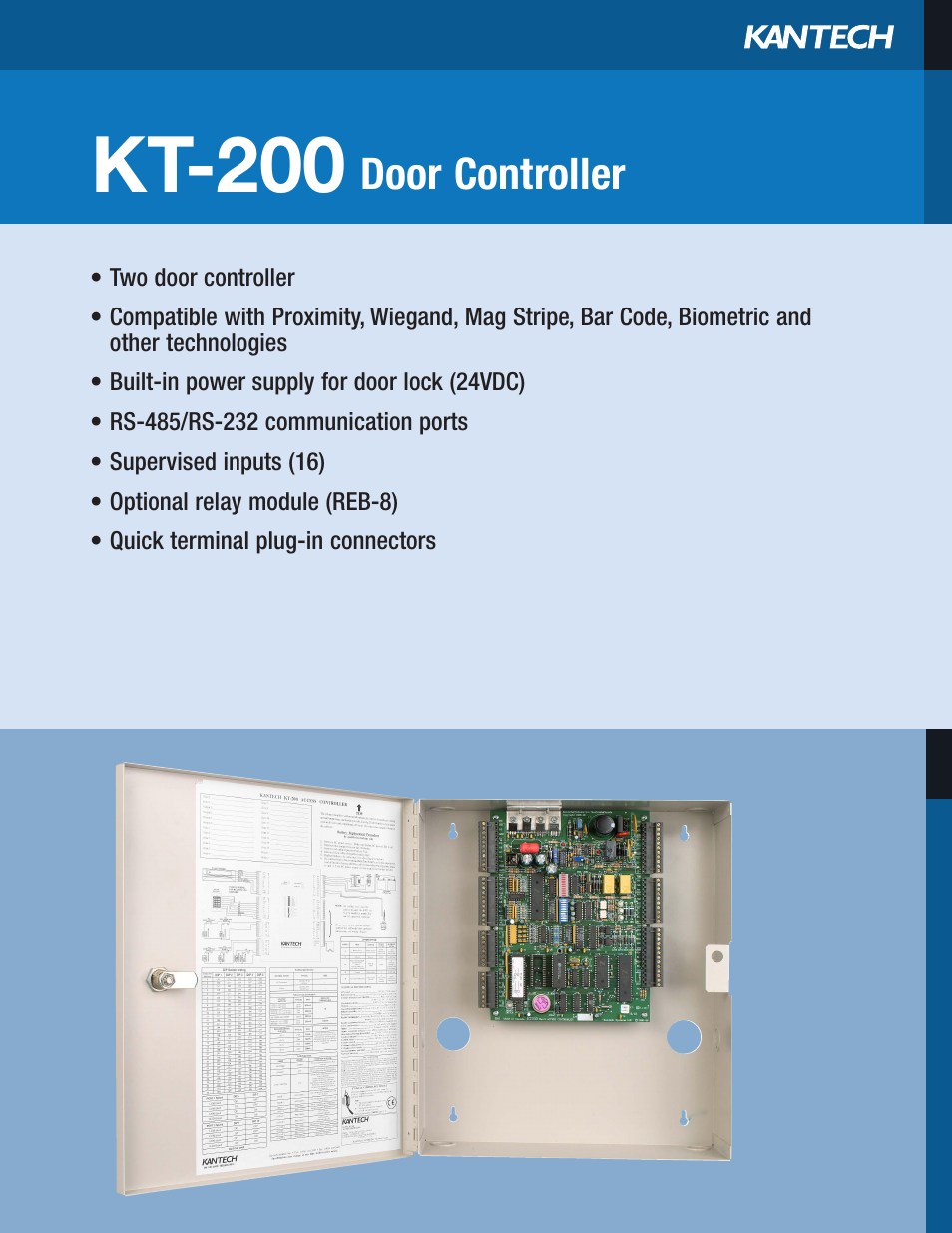 Kantech KT-200 User Manual | 2 pages