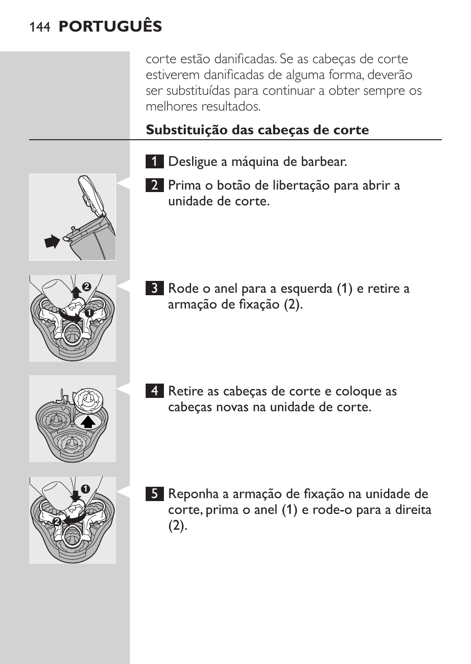 Acessórios, Português | Philips NIVEA FOR MEN Rasierer User Manual | Page 142 / 168