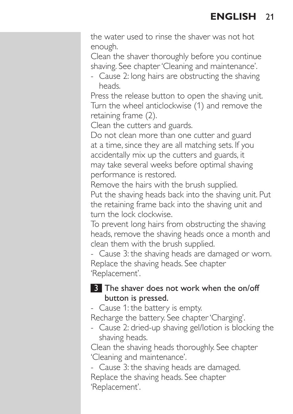 Philips NIVEA FOR MEN Rasierer User Manual | Page 19 / 168