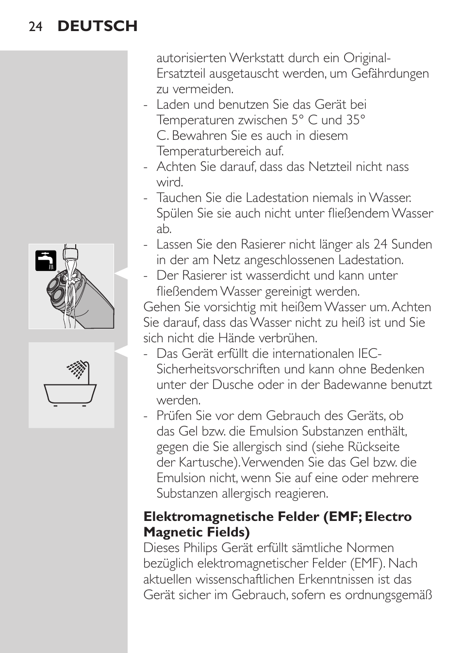 Philips NIVEA FOR MEN Rasierer User Manual | Page 22 / 168