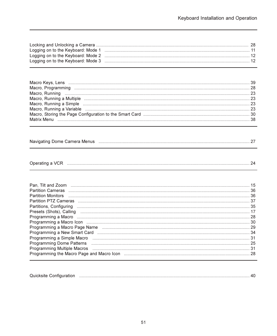 American Dynamics ADCC1100 User Manual | Page 57 / 60