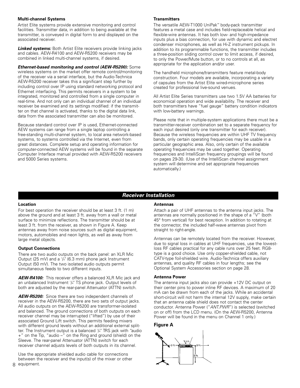 Receiver installation | Audio-Technica ARTIST ELITE 4000 User Manual | Page 7 / 31