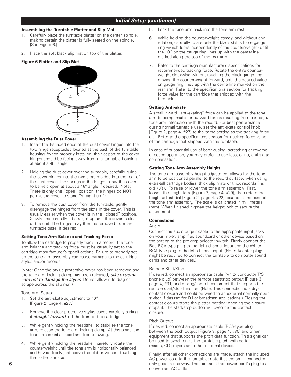 Audio-Technica AT-PL120 User Manual | Page 6 / 11