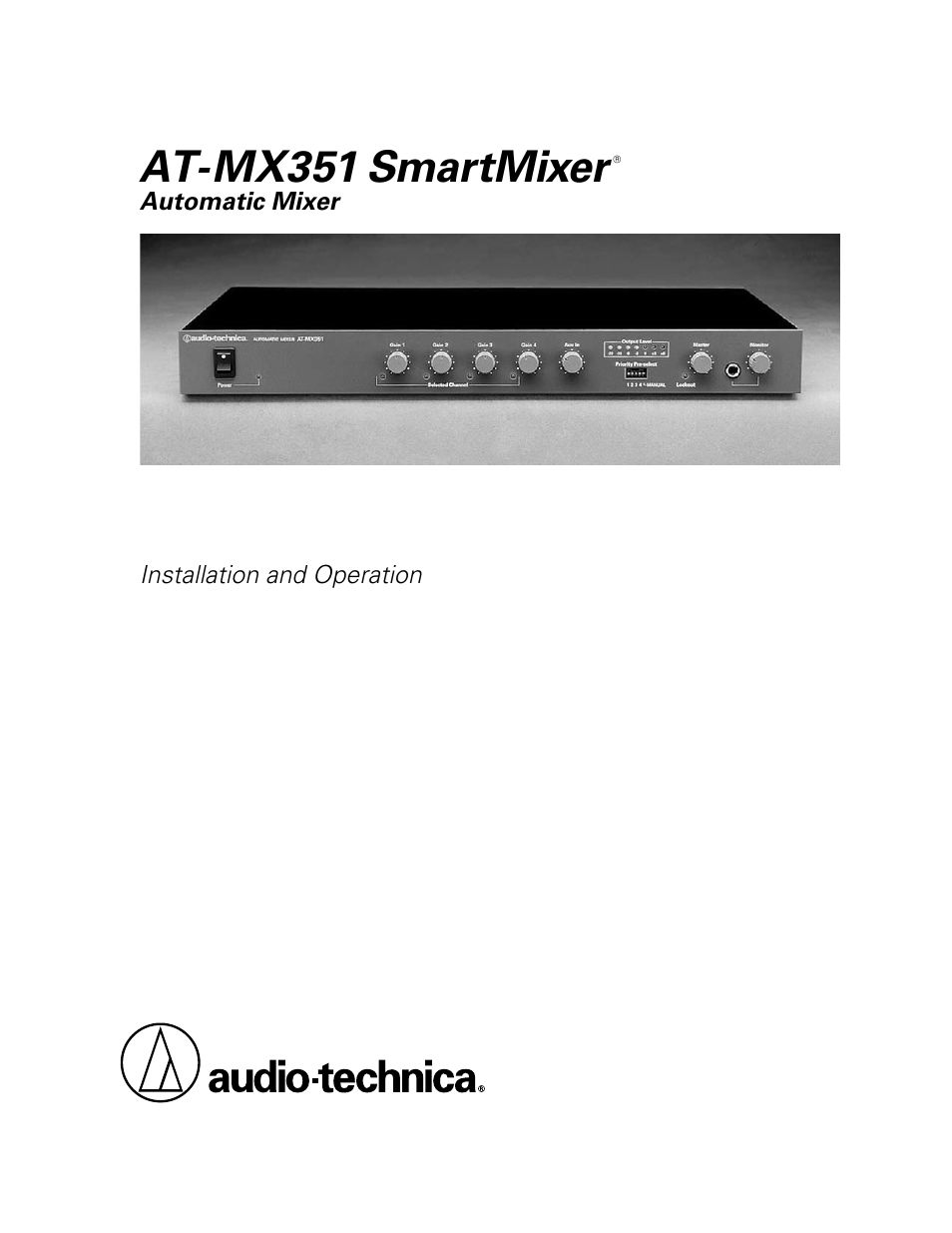 Audio-Technica SMARTMIXER AT-MX351 User Manual | 15 pages