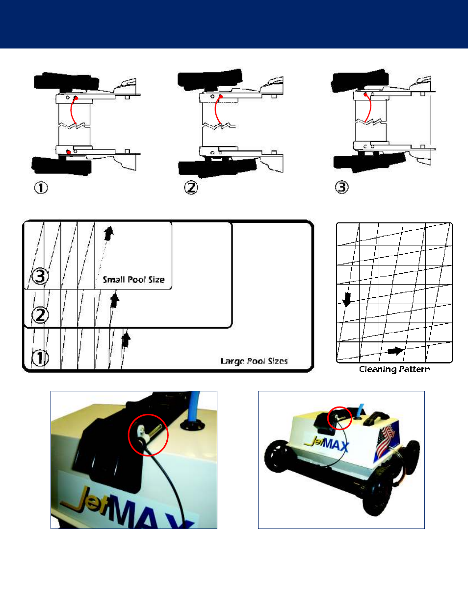 Cleaning patterns | AquaJet Inc Swimming Pool Cleaner User Manual | Page 7 / 8