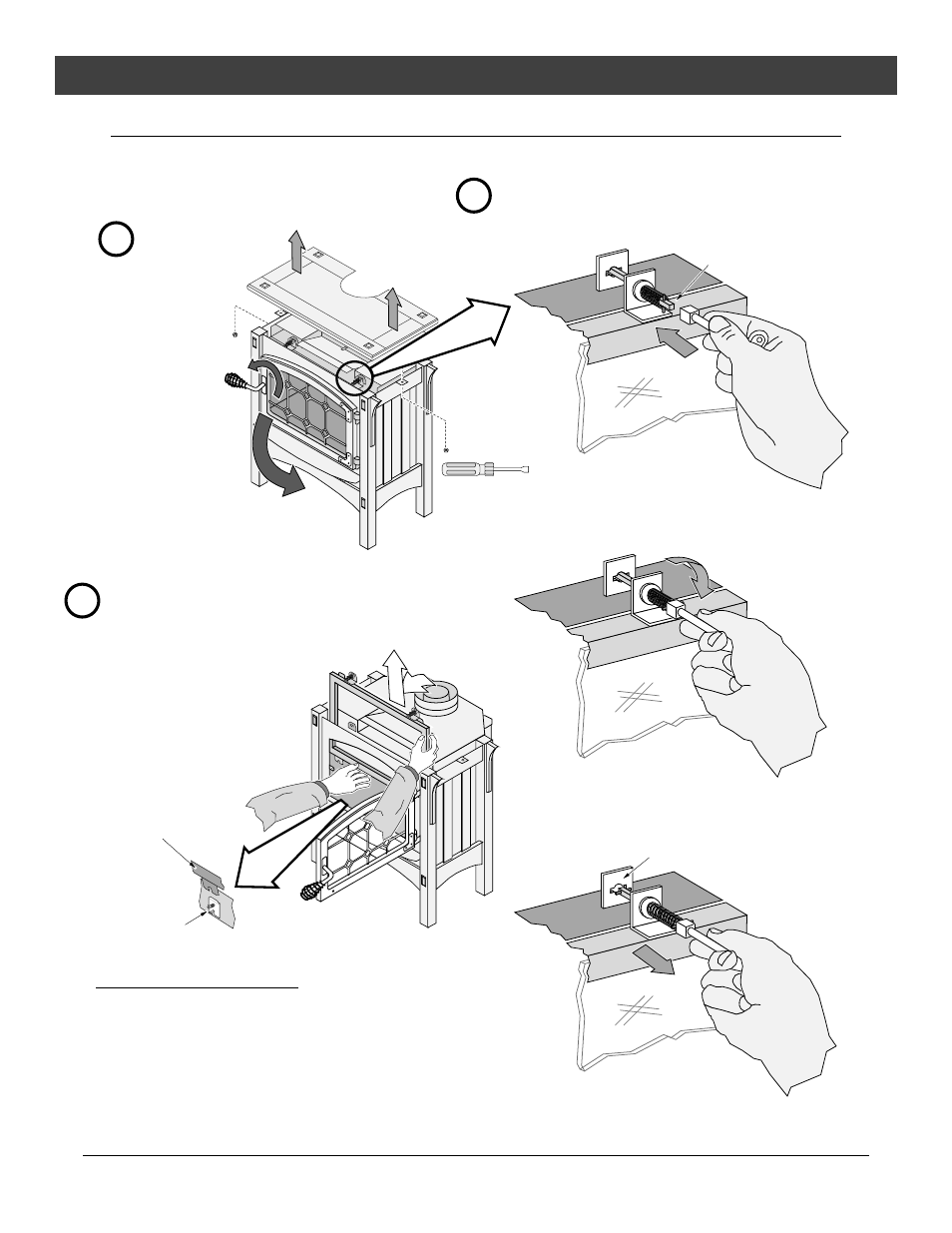 Finalizing the installation, Face and glass removal | Avalon Stoves Freestanding Stove User Manual | Page 22 / 42