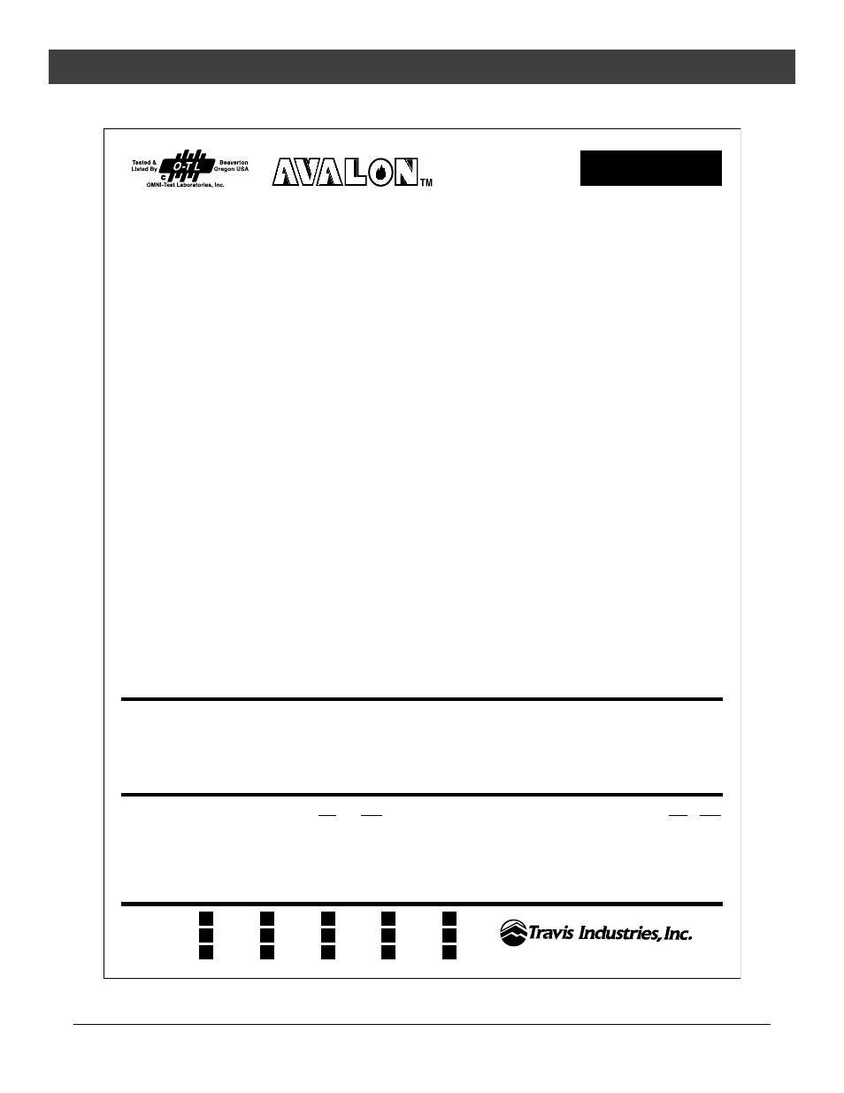 Safety label, Minimum clearances to combustibles | Avalon Stoves Freestanding Stove User Manual | Page 33 / 42
