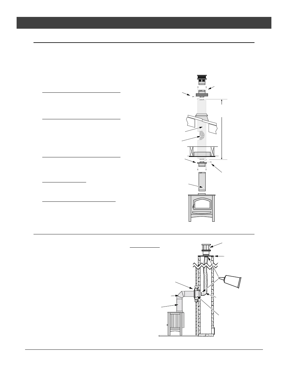 Installation addenda, Addendum #1 class a chimney conversion kit, Addendum #2 interior masonry chimney conversions | Avalon Stoves Freestanding Stove User Manual | Page 41 / 42