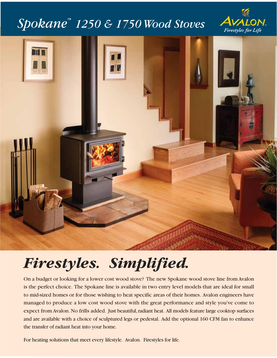Avalon Stoves Spokane 1250 User Manual | 2 pages