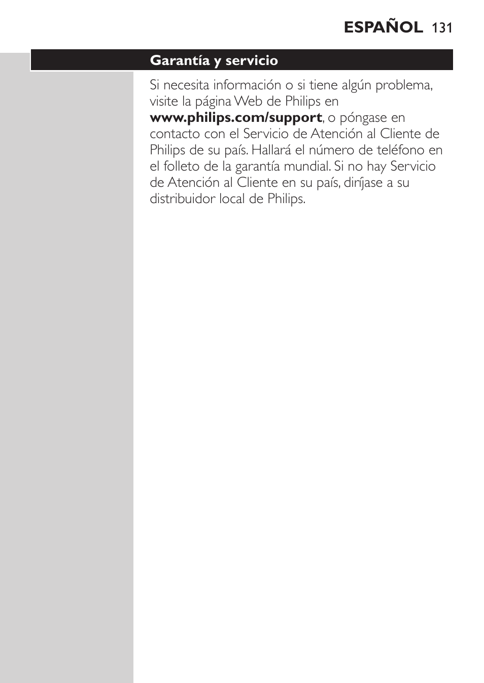 Philips MULTIGROOM Series 5000 Wasserdichtes Multitrim-Set GESICHT HAAR User Manual | Page 131 / 210