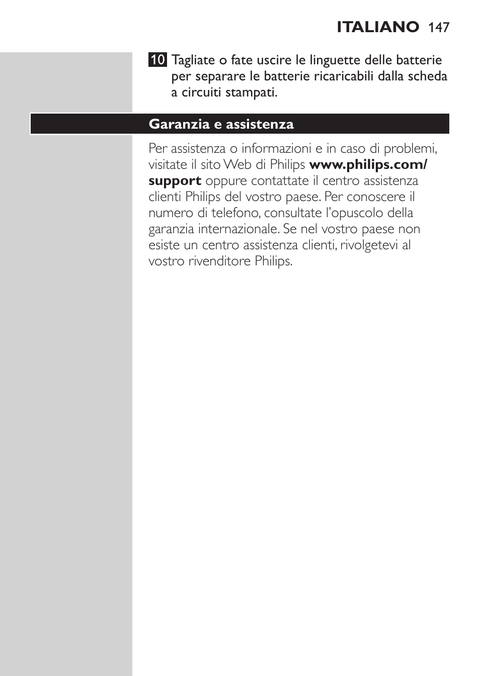 Philips MULTIGROOM Series 5000 Wasserdichtes Multitrim-Set GESICHT HAAR User Manual | Page 147 / 210