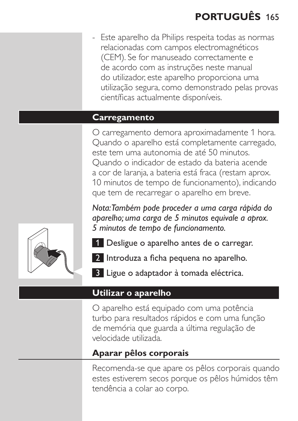Philips MULTIGROOM Series 5000 Wasserdichtes Multitrim-Set GESICHT HAAR User Manual | Page 165 / 210