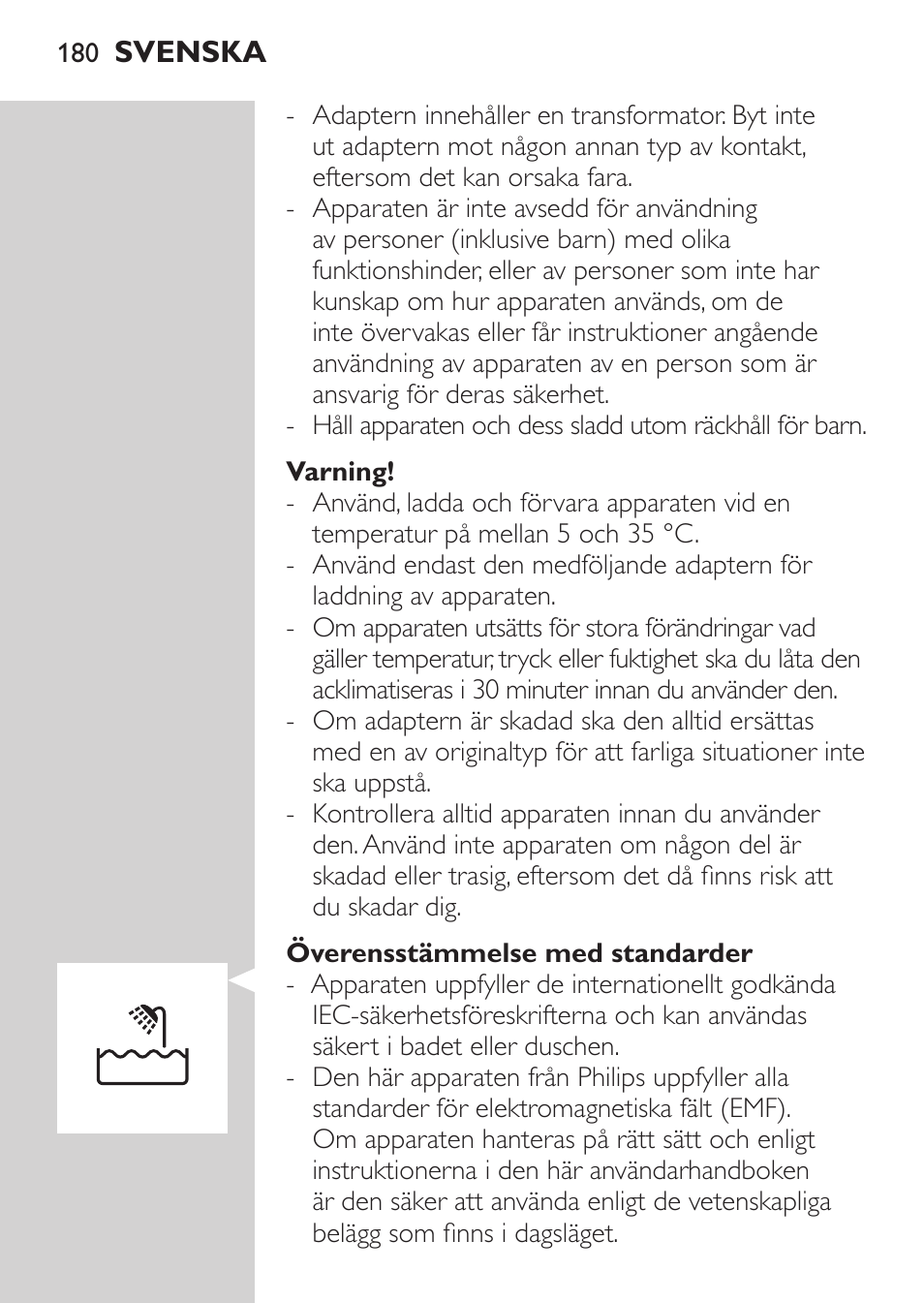 Philips MULTIGROOM Series 5000 Wasserdichtes Multitrim-Set GESICHT HAAR User Manual | Page 180 / 210