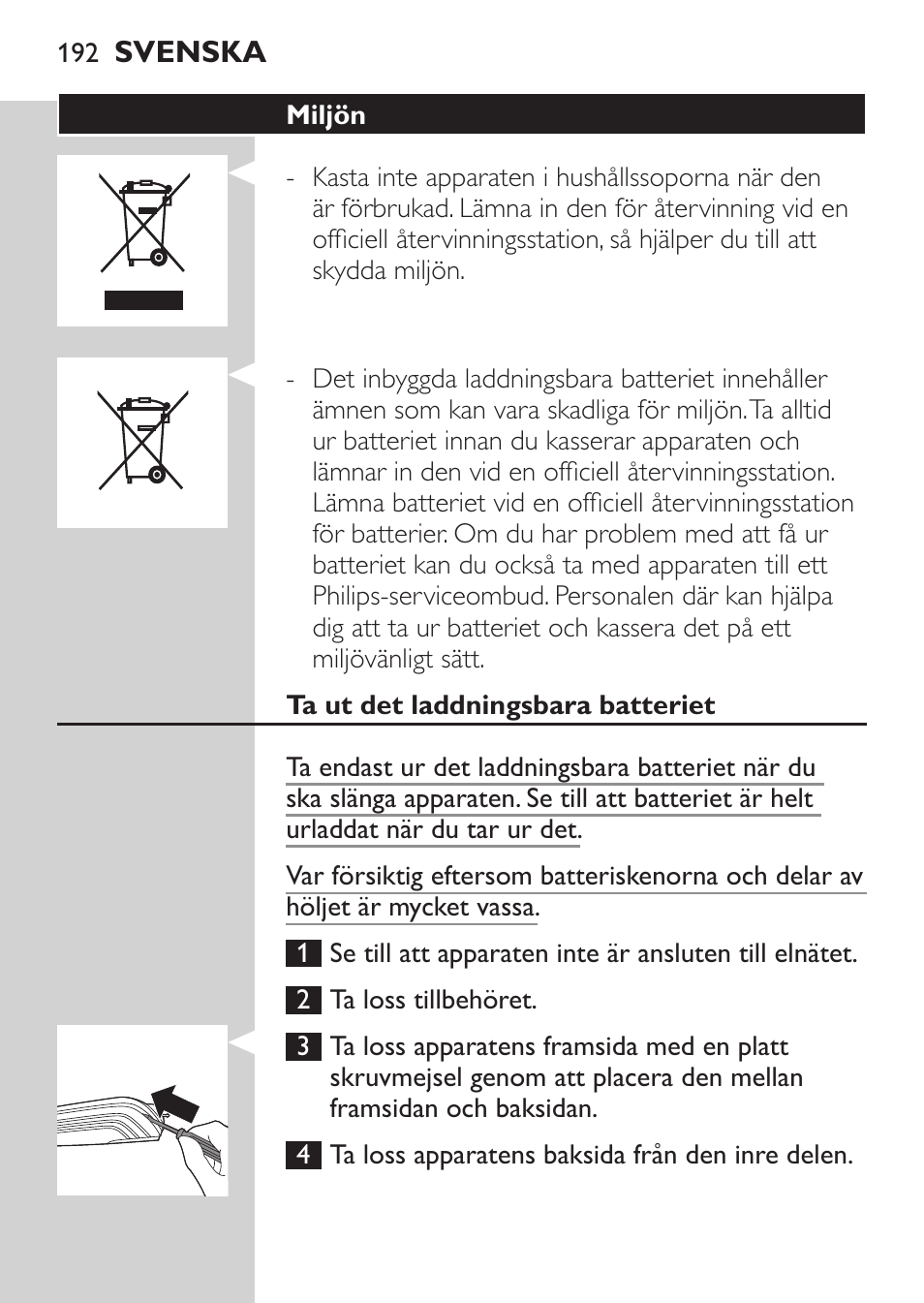 Philips MULTIGROOM Series 5000 Wasserdichtes Multitrim-Set GESICHT HAAR User Manual | Page 192 / 210