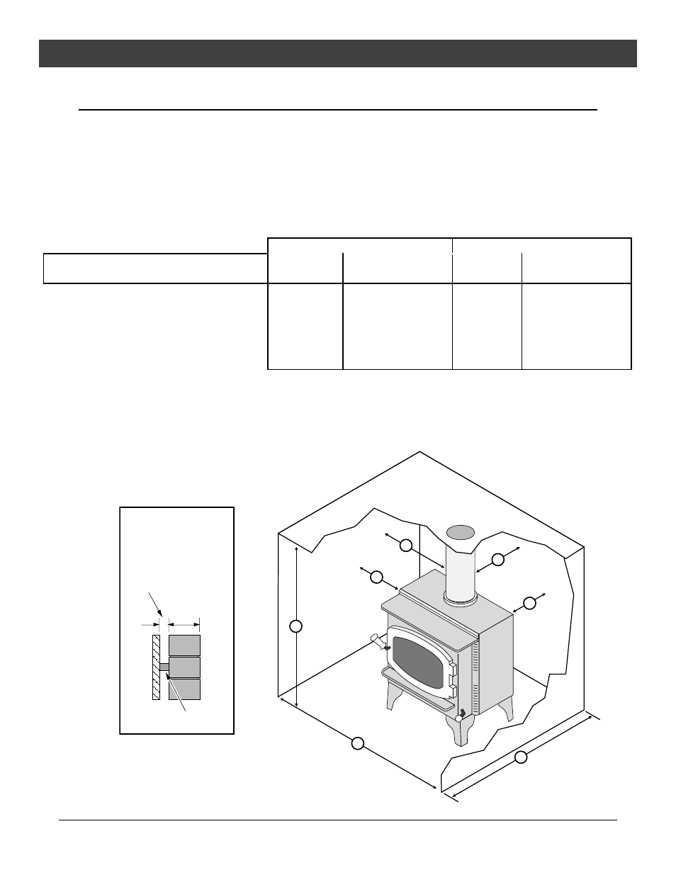 Stove installation, Alcove installation requirements | Avalon Stoves Rainier User Manual | Page 12 / 44