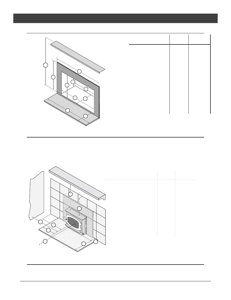 Insert installation, Insert size requirements (see illustration below), Insert placement requirements | Hearth requirements, Minimum clearances | Avalon Stoves Rainier User Manual | Page 18 / 44