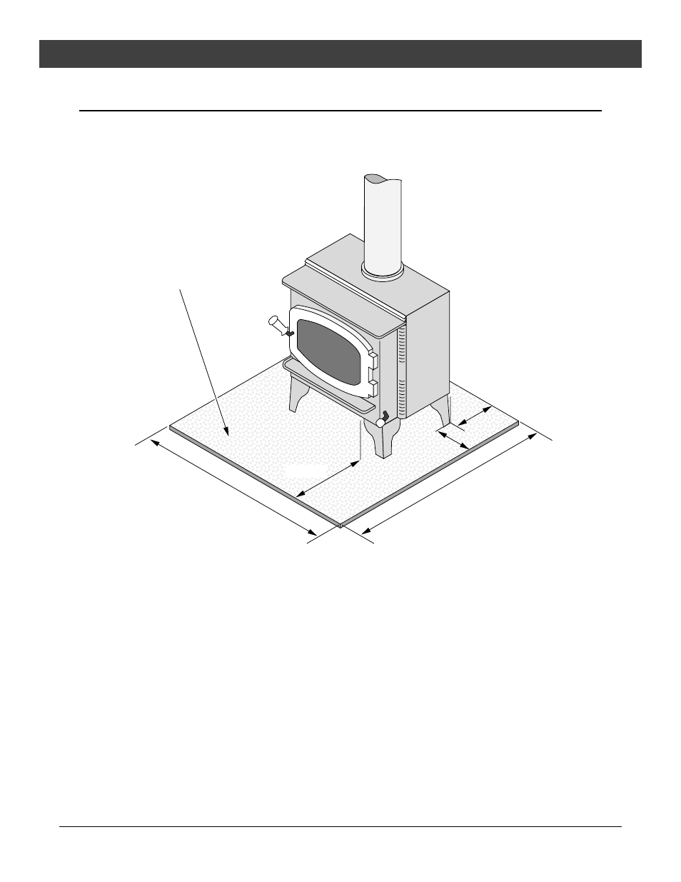 Stove installation, Floor protection requirements | Avalon Stoves Rainier User Manual | Page 8 / 44