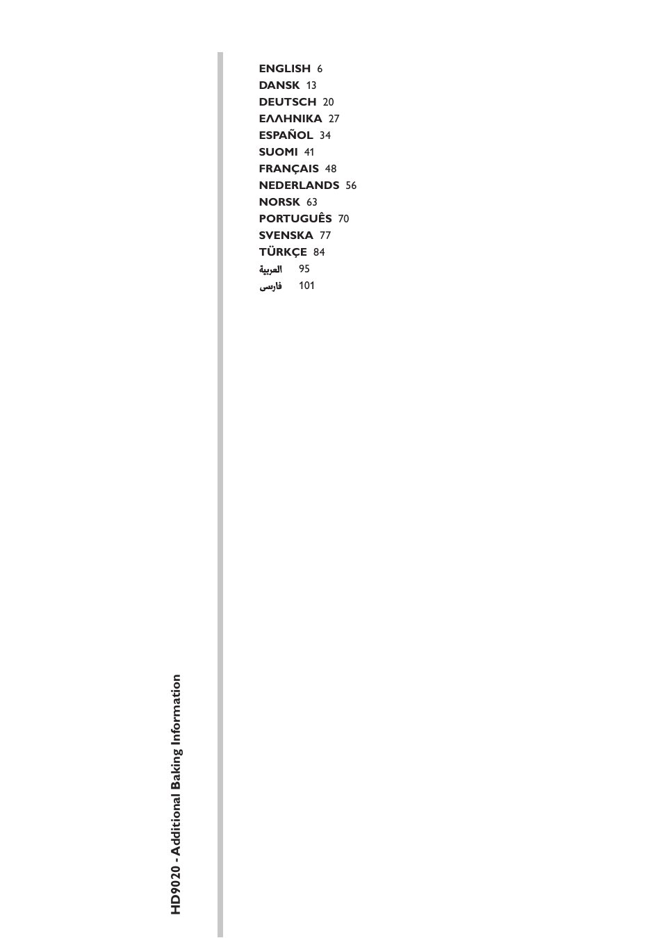 Philips Viva Collection Brotbackautomat User Manual | Page 5 / 102